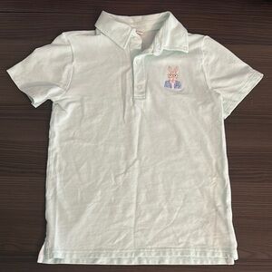 EUC Janie & Jack Embroidered Rabbit The Classic Pique Polo, Size 10